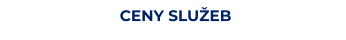 CENY SLUŽEB