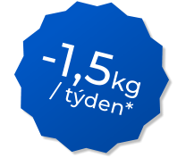 / týden*   -1,5kg