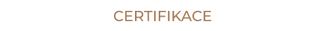 CERTIFIKACE