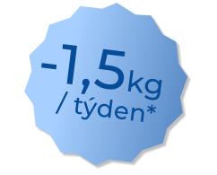 / týden*   -1,5kg