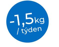 / týden   -1,5kg