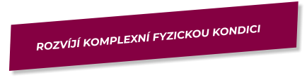 ROZVÍJÍ KOMPLEXNÍ FYZICKOU KONDICI